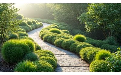 地域の生態系に配慮した在来植物が豊かに育つ美しい傾斜地のデザイン